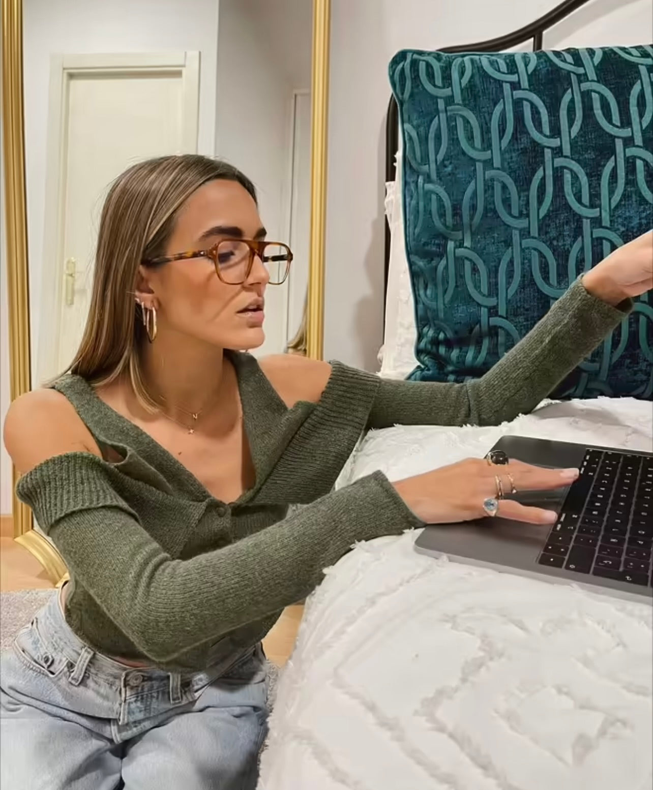 Sydney khaki top